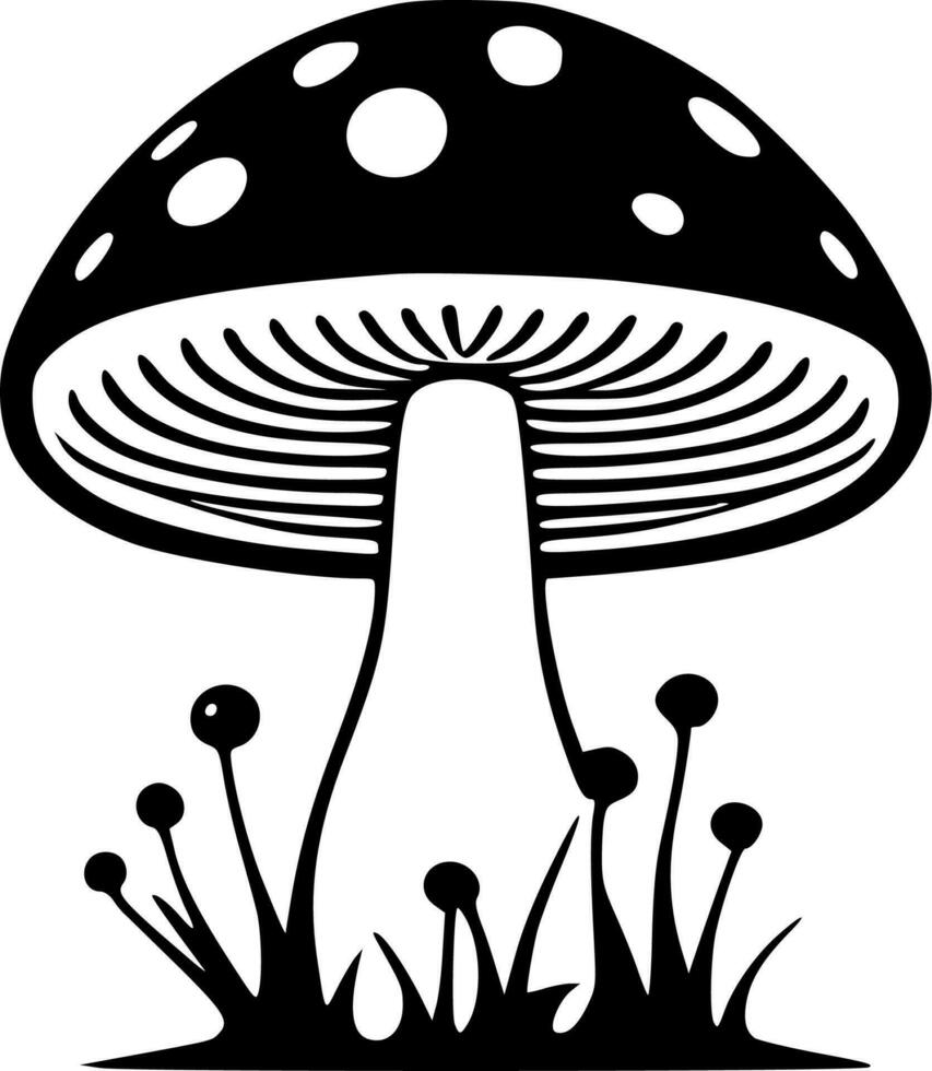 Mushrooms - High Quality Vector Logo - Vector illustration ideal for T-shirt graphic