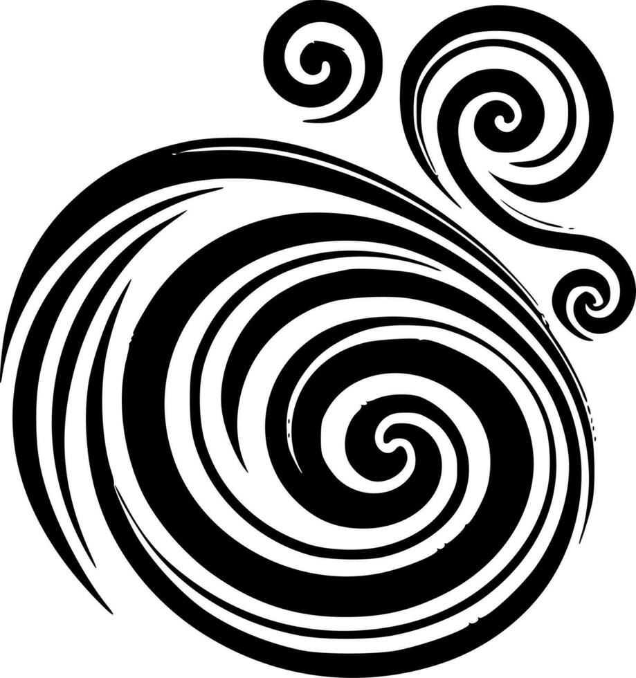 Swirls - Minimalist and Flat Logo - Vector illustration