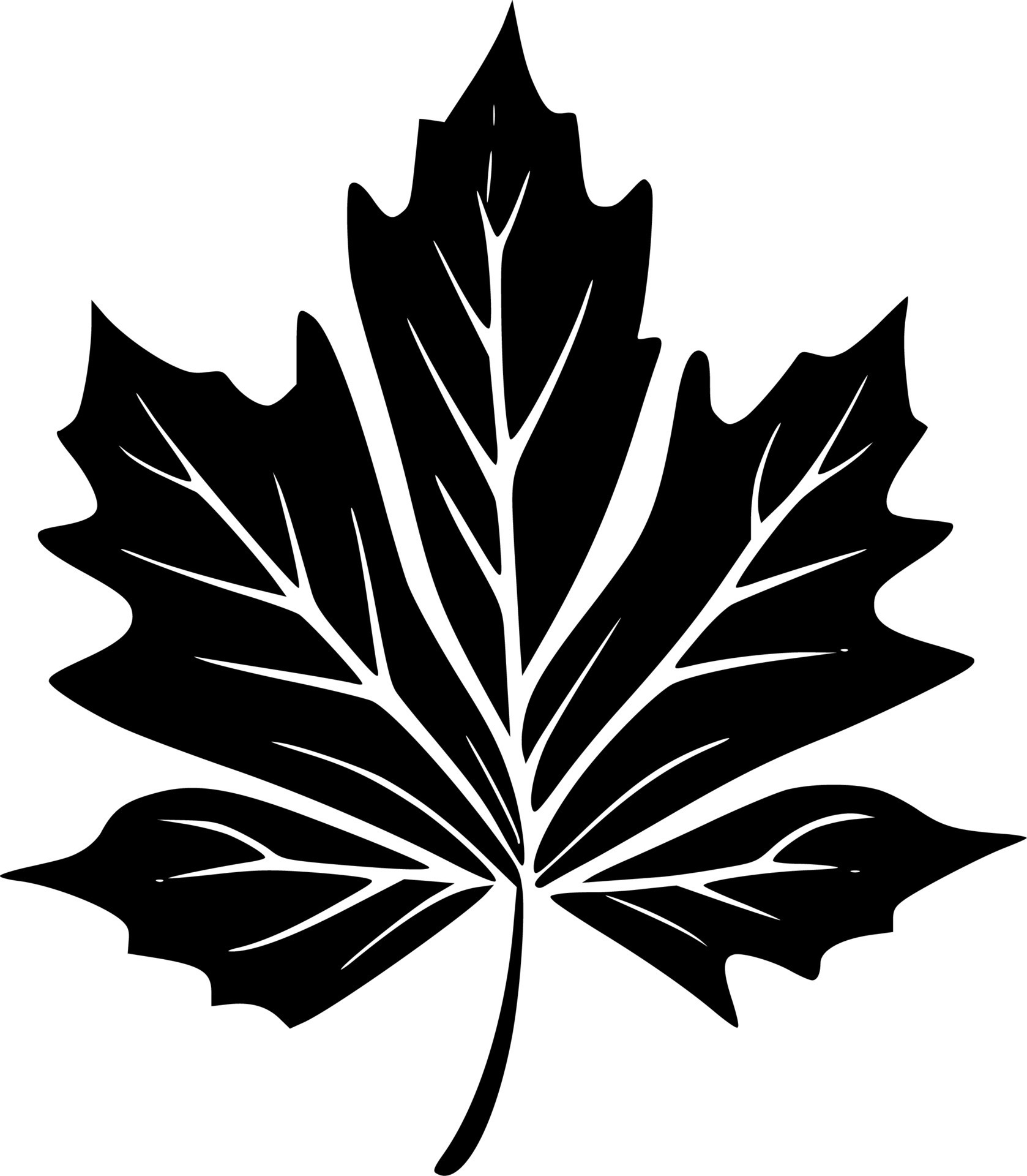 Leaves - Minimalist and Flat Logo - Vector illustration 23851736 Vector ...