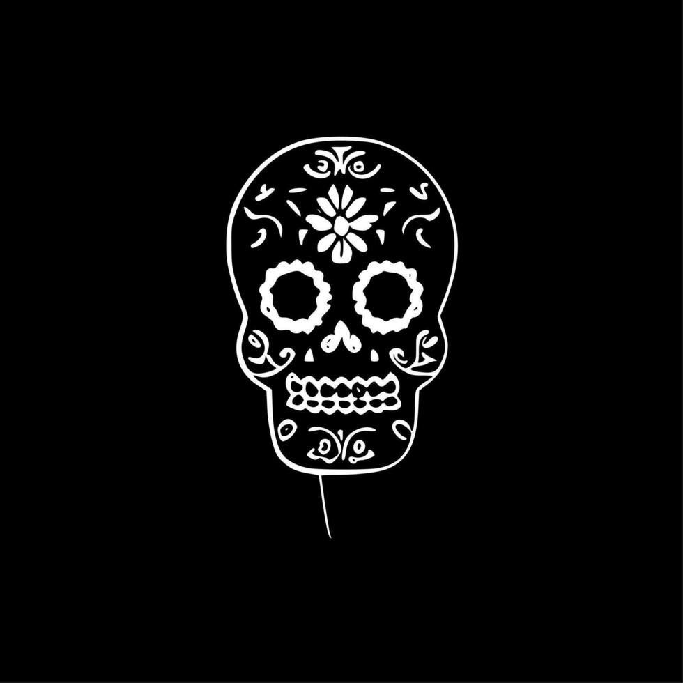 Sugar Skull - High Quality Vector Logo - Vector illustration ideal for T-shirt graphic