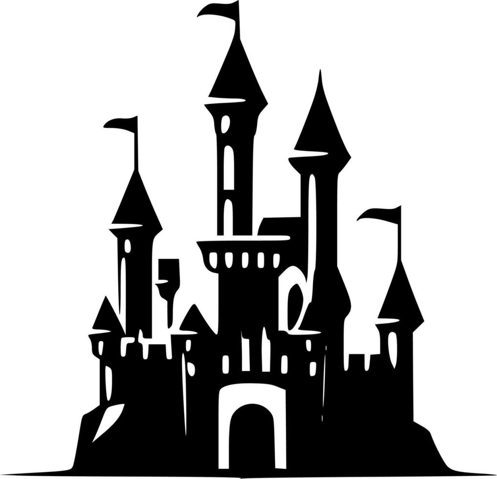 Castle - High Quality Vector Logo - Vector illustration ideal for T-shirt graphic