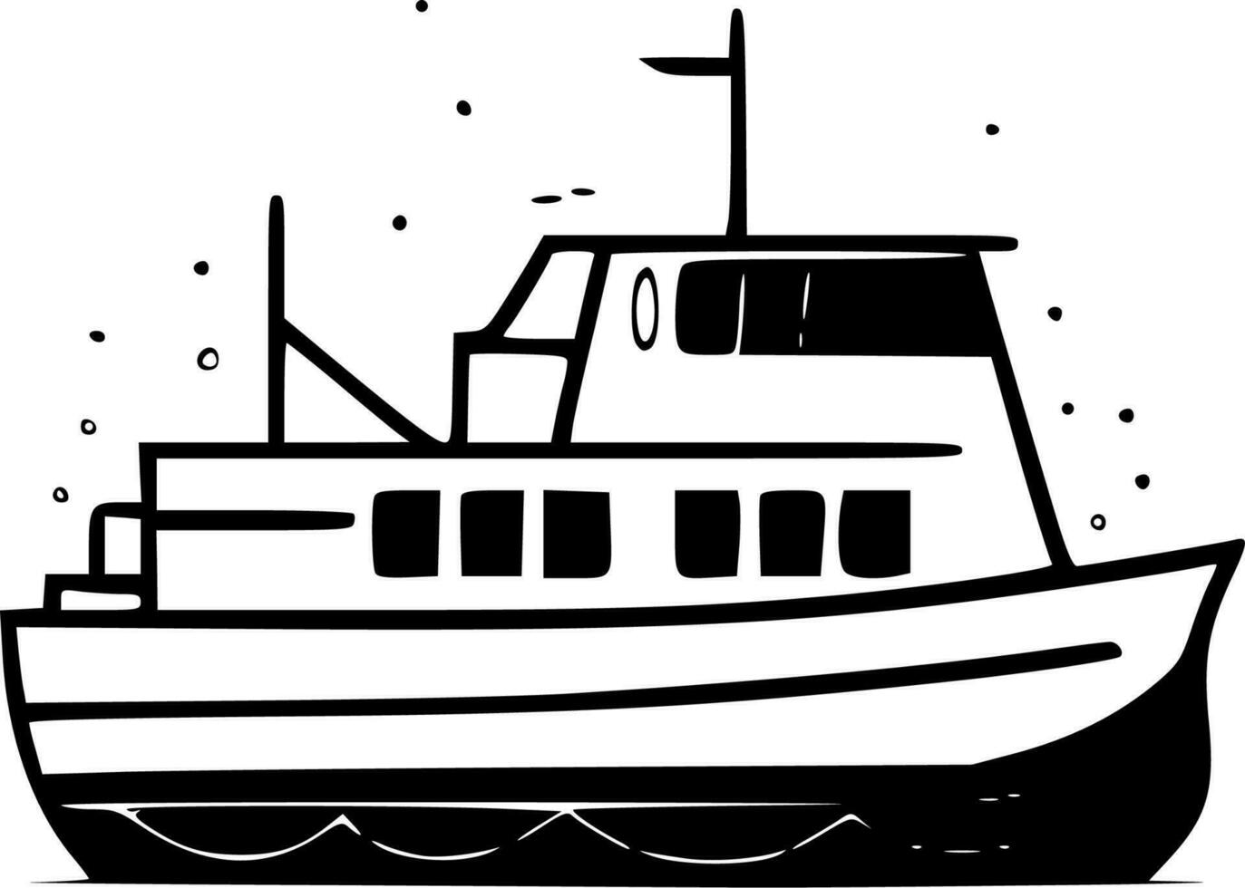 Boat - High Quality Vector Logo - Vector illustration ideal for T-shirt graphic
