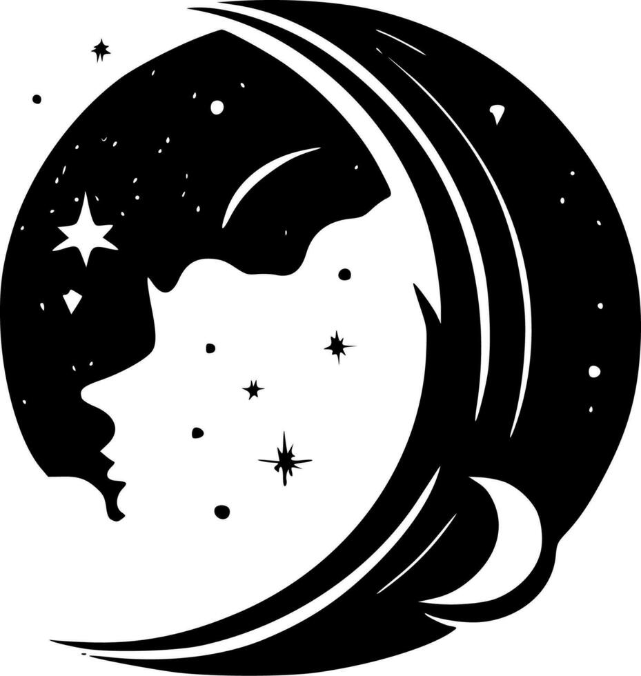 Celestial, Minimalist and Simple Silhouette - Vector illustration