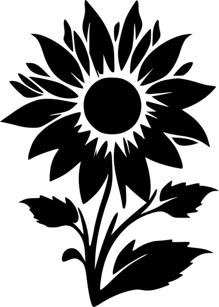 Sunflower - High Quality Vector Logo - Vector illustration ideal for T-shirt graphic