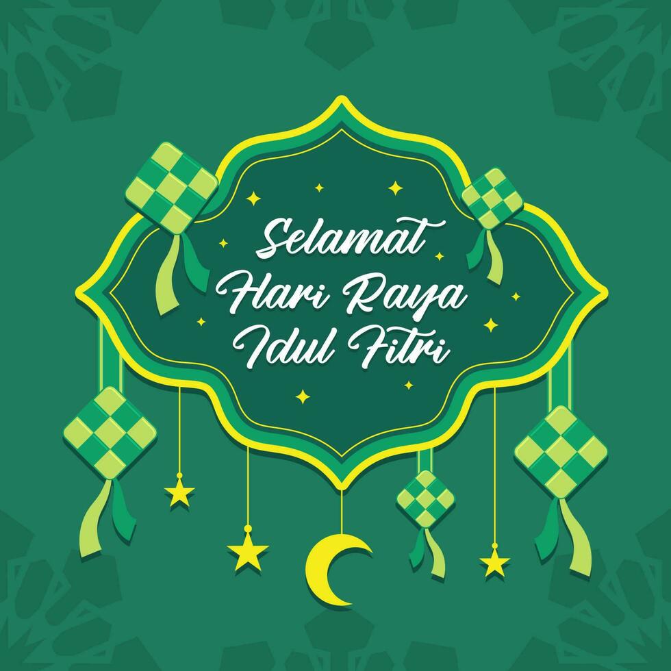 Eid al-fitr vector background. Islamic illustration for holiday background. Fit for banner, backdrop, greeting card, cover. Vector eps 10.