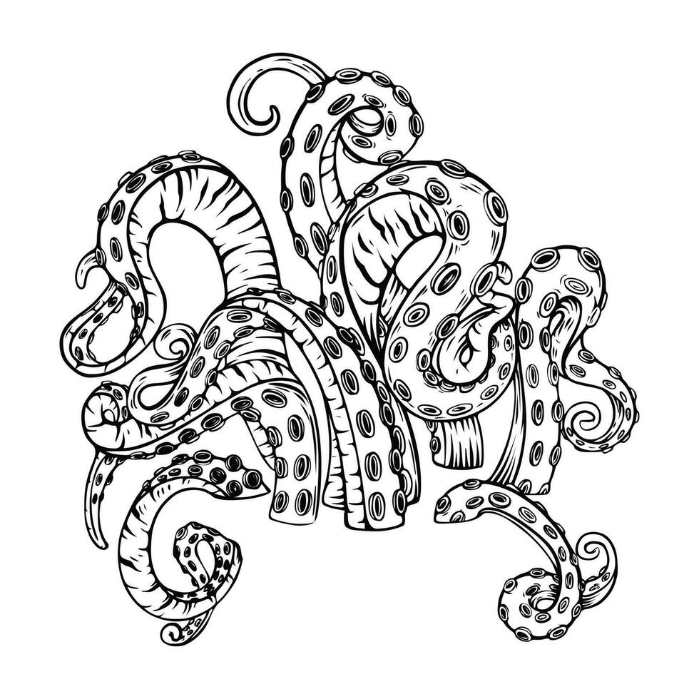 tentacle vector illustration for your illustration needs and graphic resources