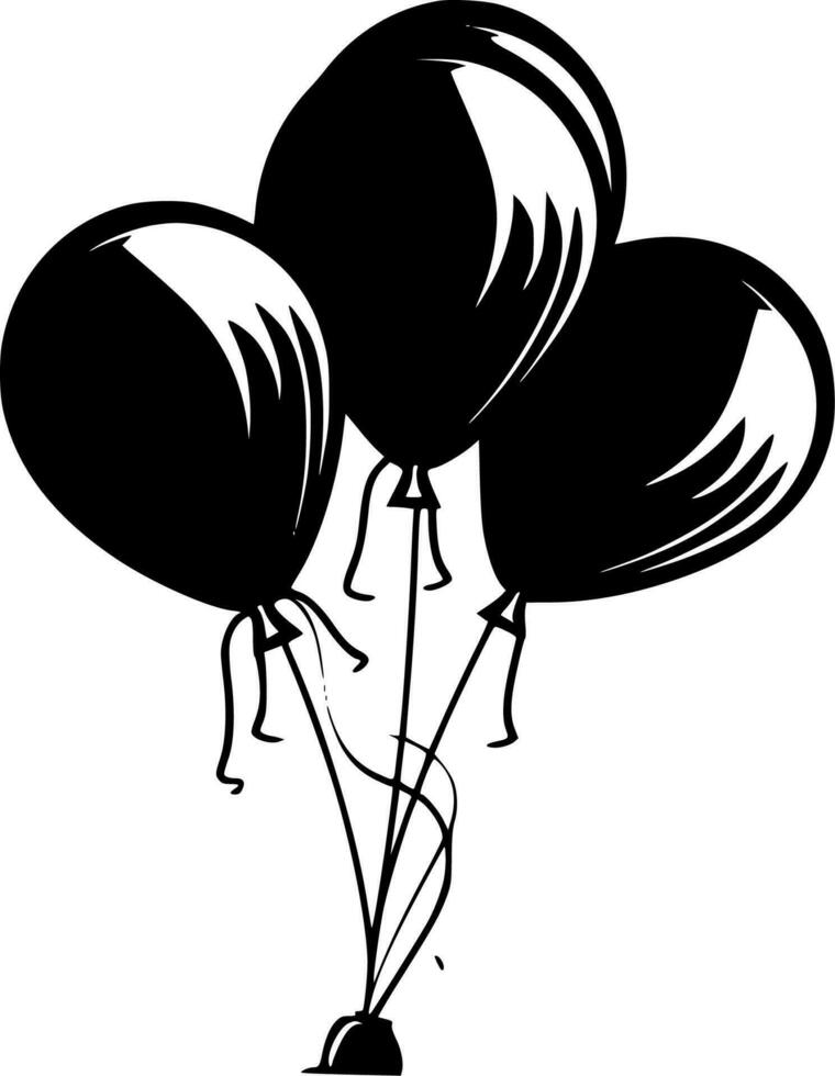 Balloons - Minimalist and Flat Logo - Vector illustration