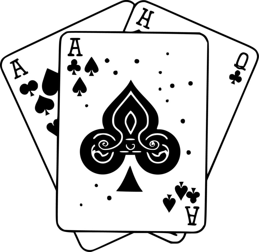 Playing - Black and White Isolated Icon - Vector illustration