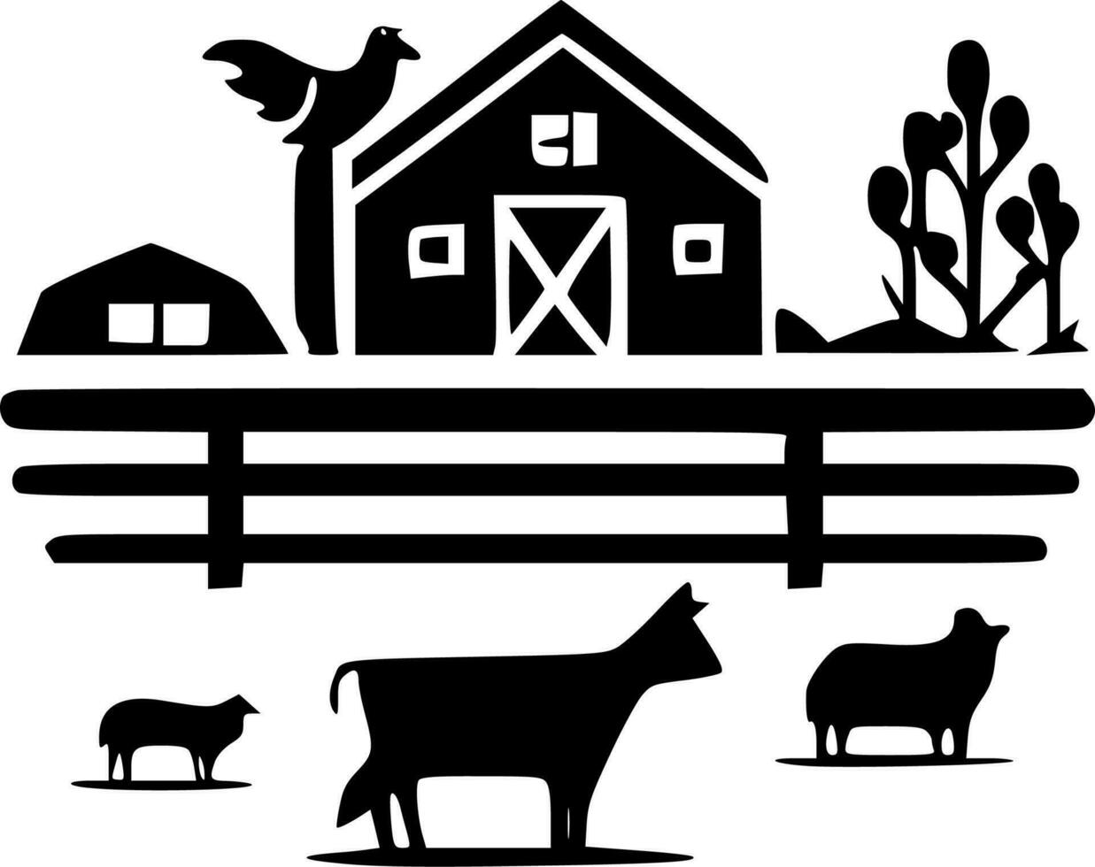 Farm - High Quality Vector Logo - Vector illustration ideal for T-shirt graphic