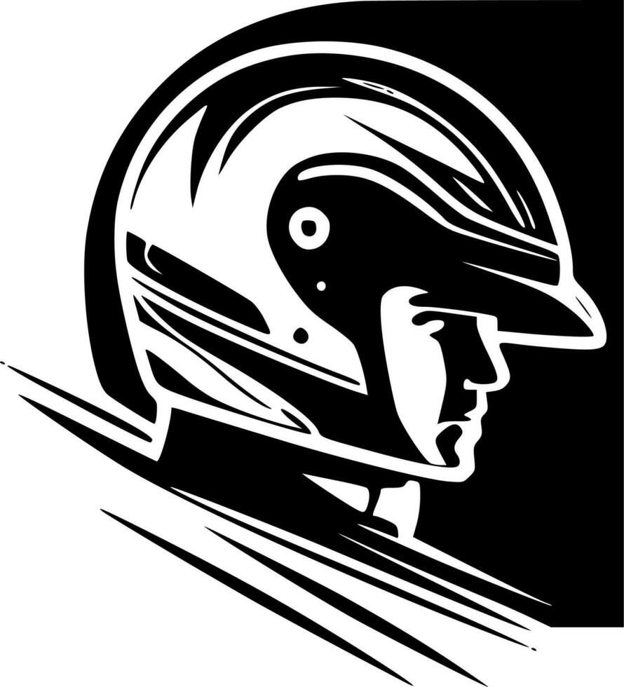 Racing, Minimalist and Simple Silhouette - Vector illustration