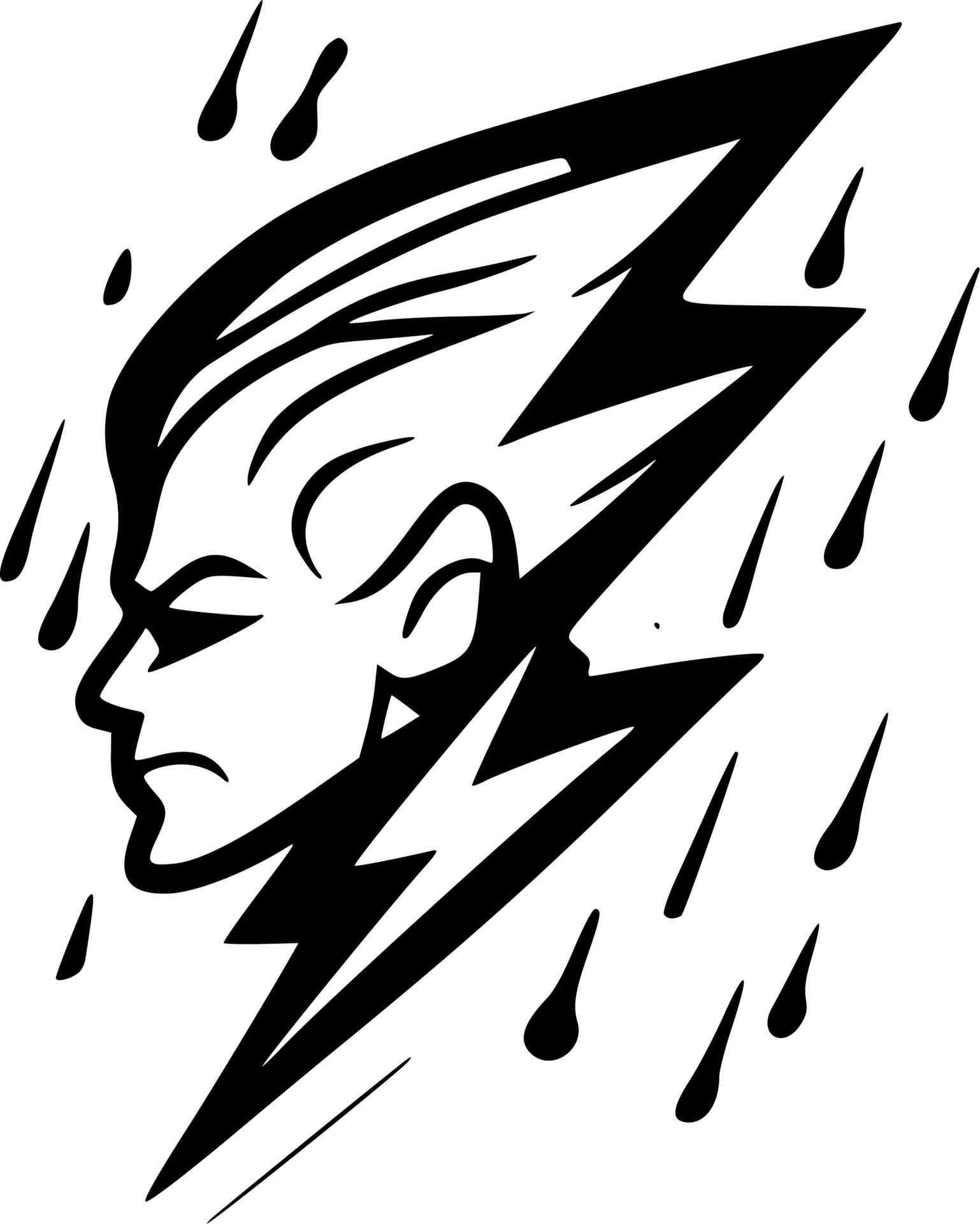 Lightning Man Minimalist and Flat Logo Vector illustration 23852297