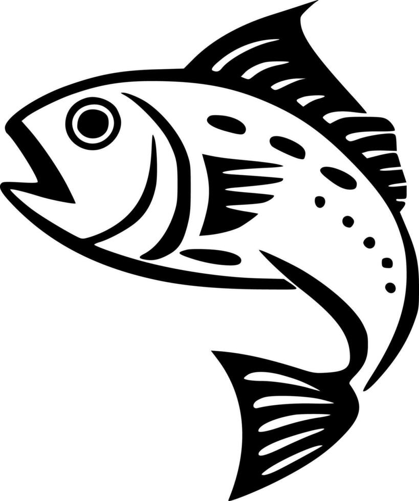 Fish - High Quality Vector Logo - Vector illustration ideal for T-shirt graphic