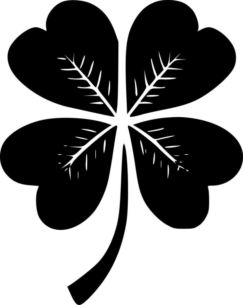 Shamrocks, Minimalist and Simple Silhouette - Vector illustration