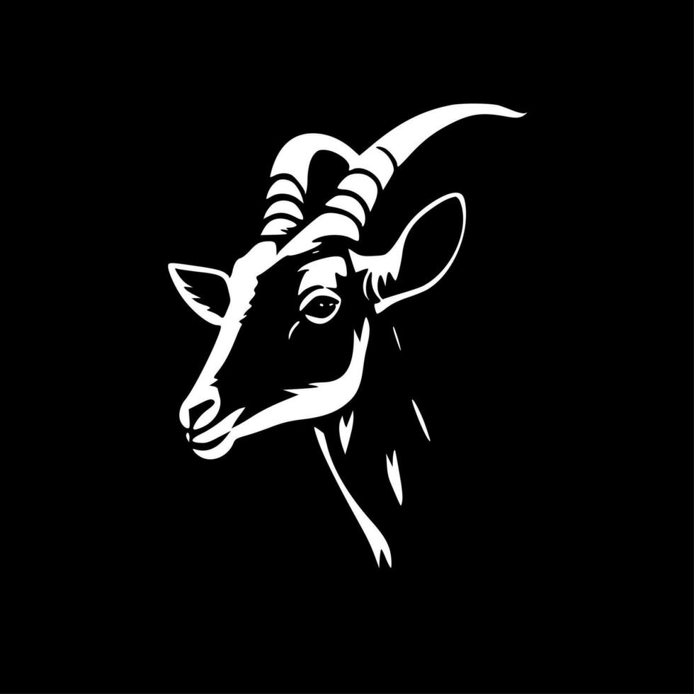 Goat, Black and White Vector illustration 23852439 Vector Art at Vecteezy