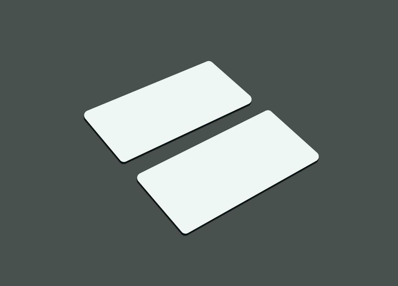 Elegant business card mockup vector