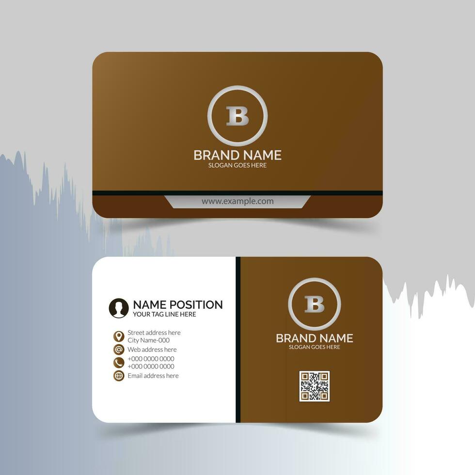 Modern business card layout. vector