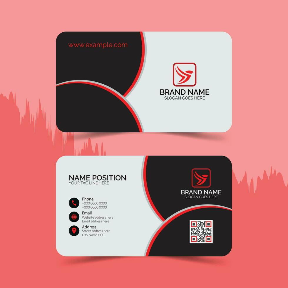 Modern business card layout. vector