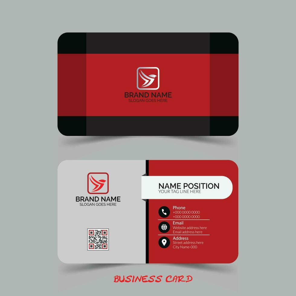 Free business card template design vector