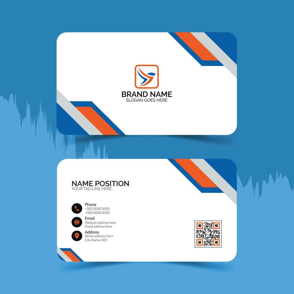 Modern and clean business card design. vector