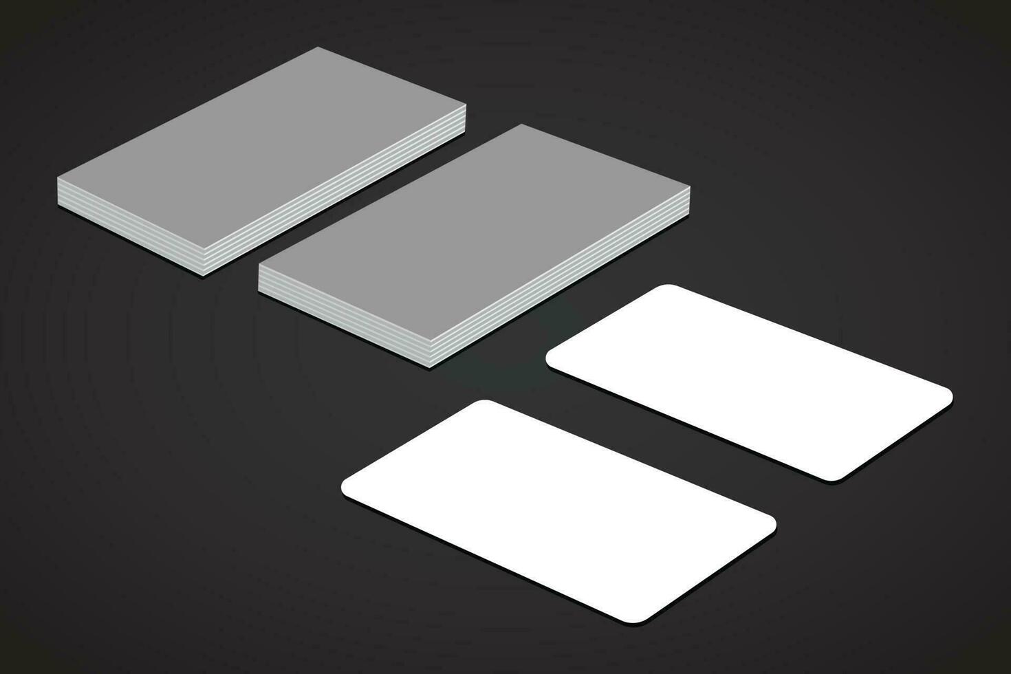 Brand Business Card Mockup. vector