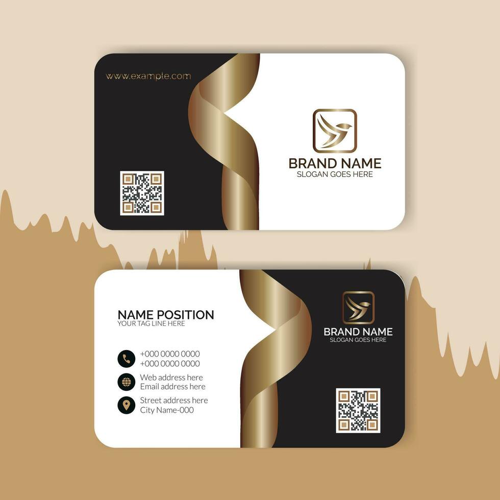 Luxury business card template design. vector