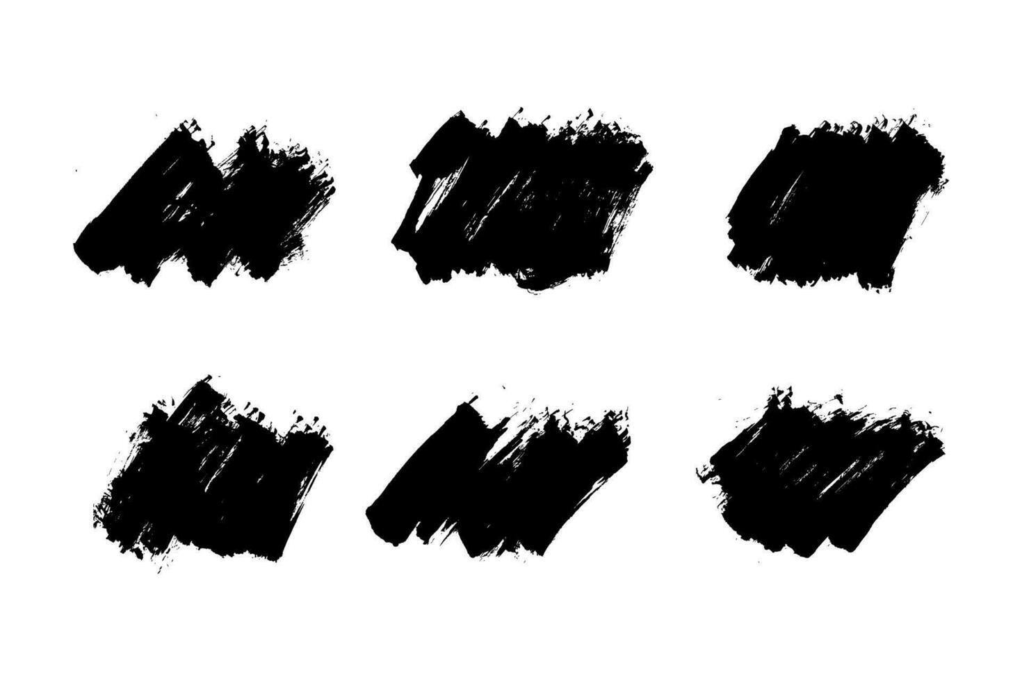 Ink brushstroke and paintbrush grunge template with black ink from brush stroke. Design grunge spatter dirty. Vector