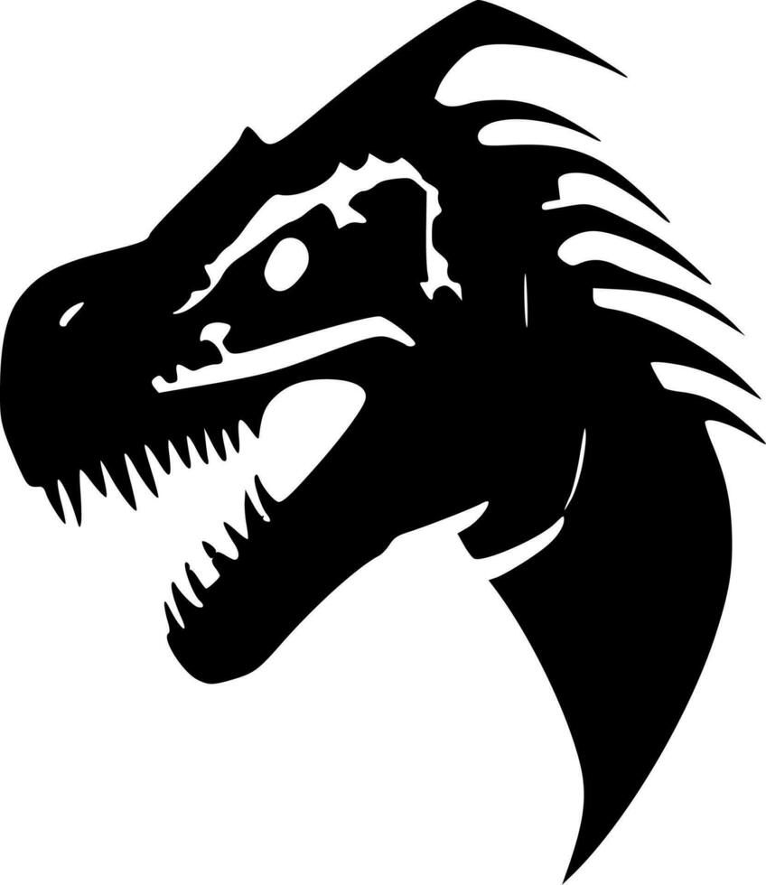 Dinosaur - Minimalist and Flat Logo - Vector illustration