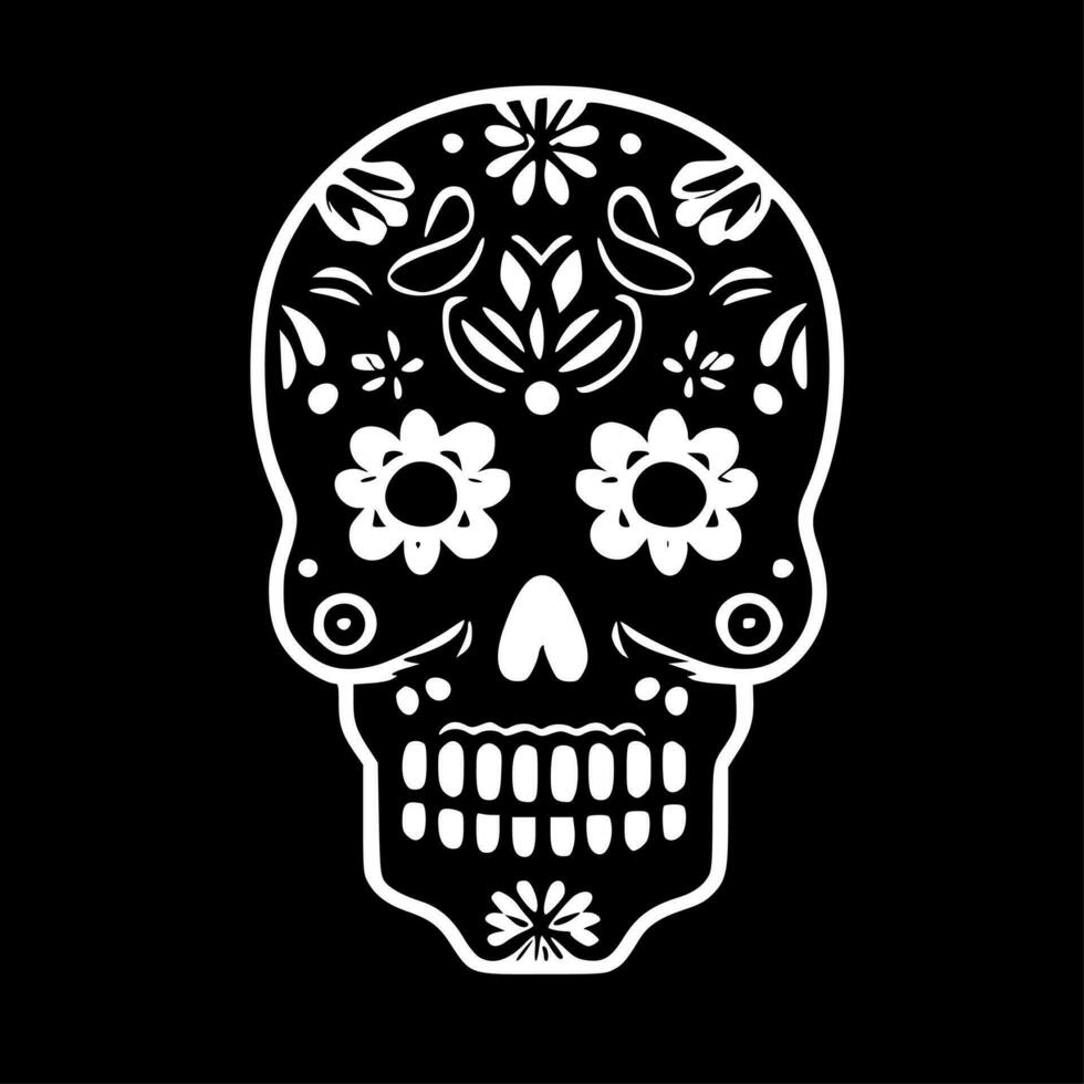 Sugar Skull - High Quality Vector Logo - Vector illustration ideal for T-shirt graphic