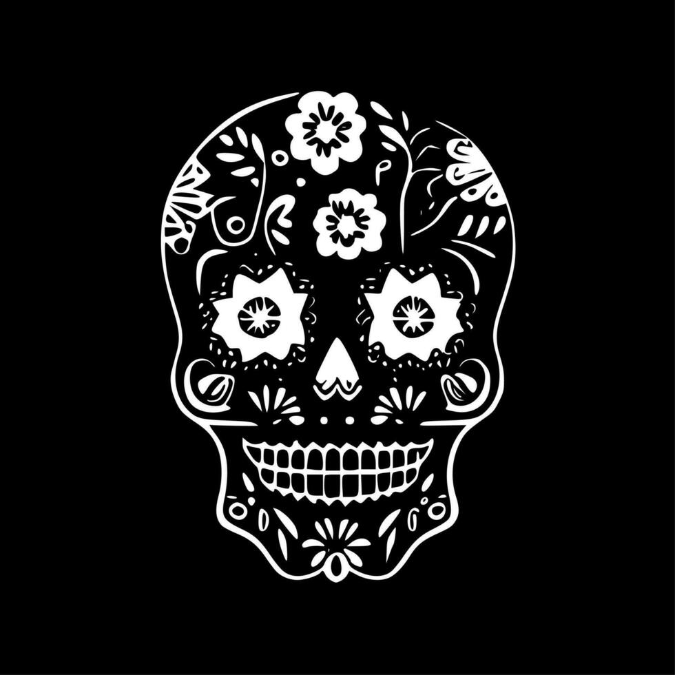 Sugar Skull - High Quality Vector Logo - Vector illustration ideal for T-shirt graphic