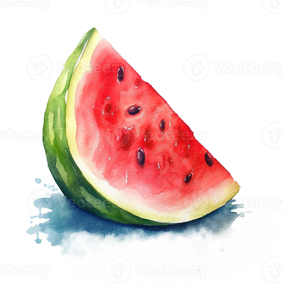 Watercolor watermelon isolated. Illustration png