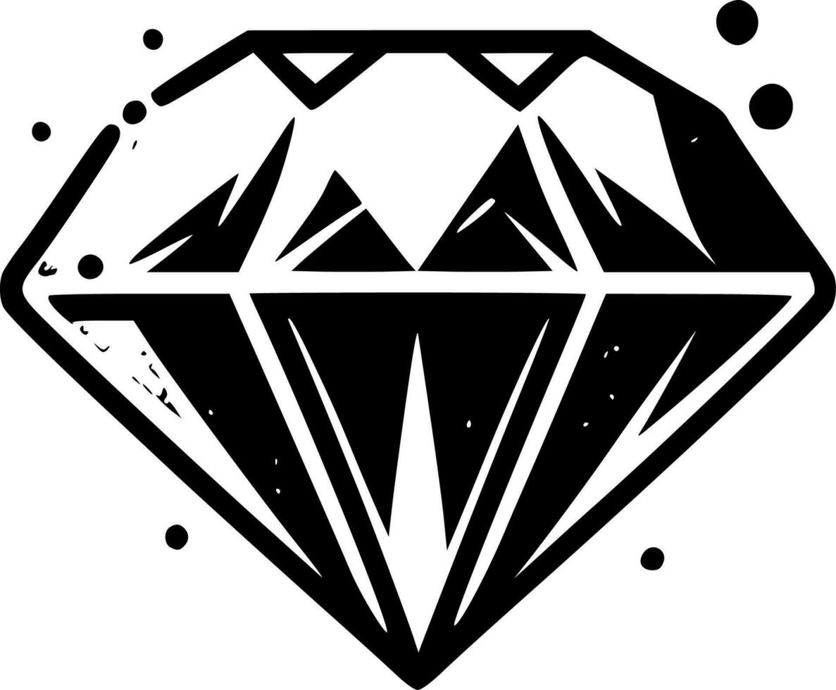 Rhinestone - Minimalist and Flat Logo - Vector illustration