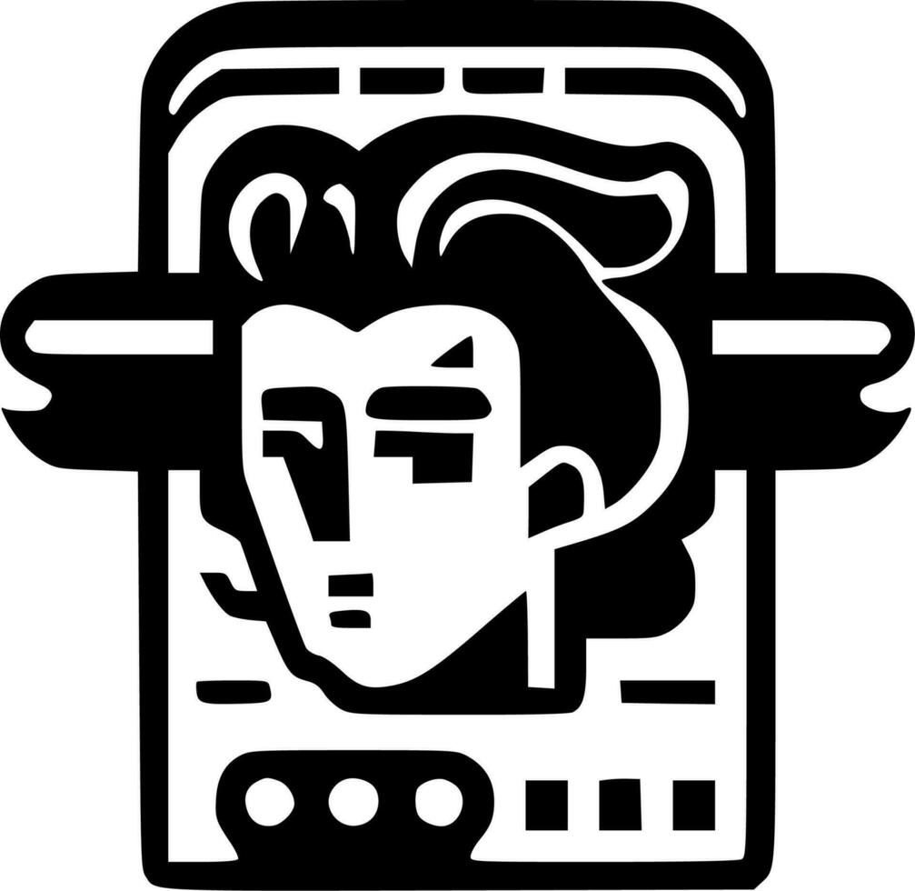 Retro - Minimalist and Flat Logo - Vector illustration