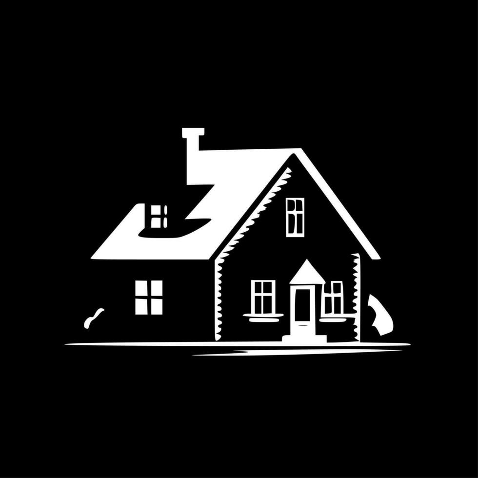 House, Minimalist and Simple Silhouette - Vector illustration