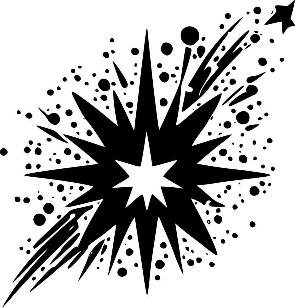 Sparkle, Minimalist and Simple Silhouette - Vector illustration