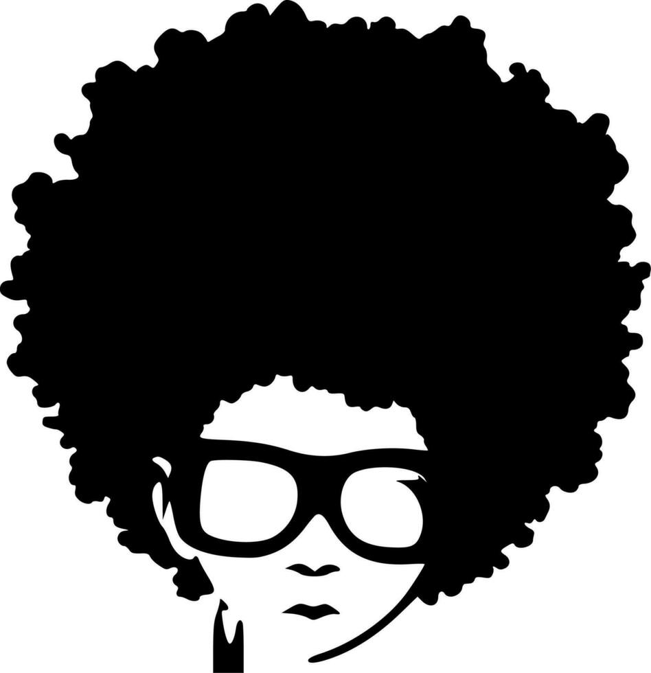 afro - alto calidad vector logo - vector ilustración ideal para camiseta gráfico