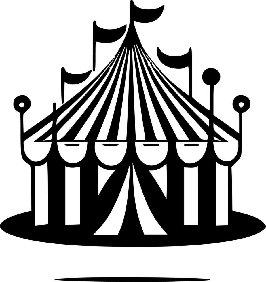 Circus, Minimalist and Simple Silhouette - Vector illustration