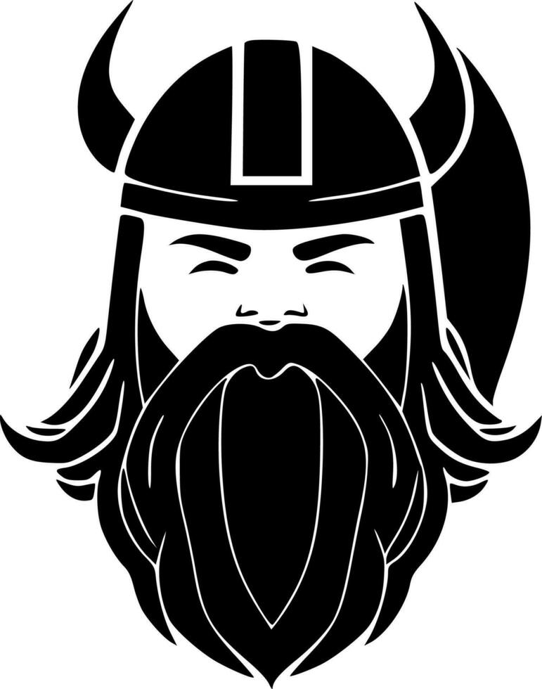 Viking - Minimalist and Flat Logo - Vector illustration