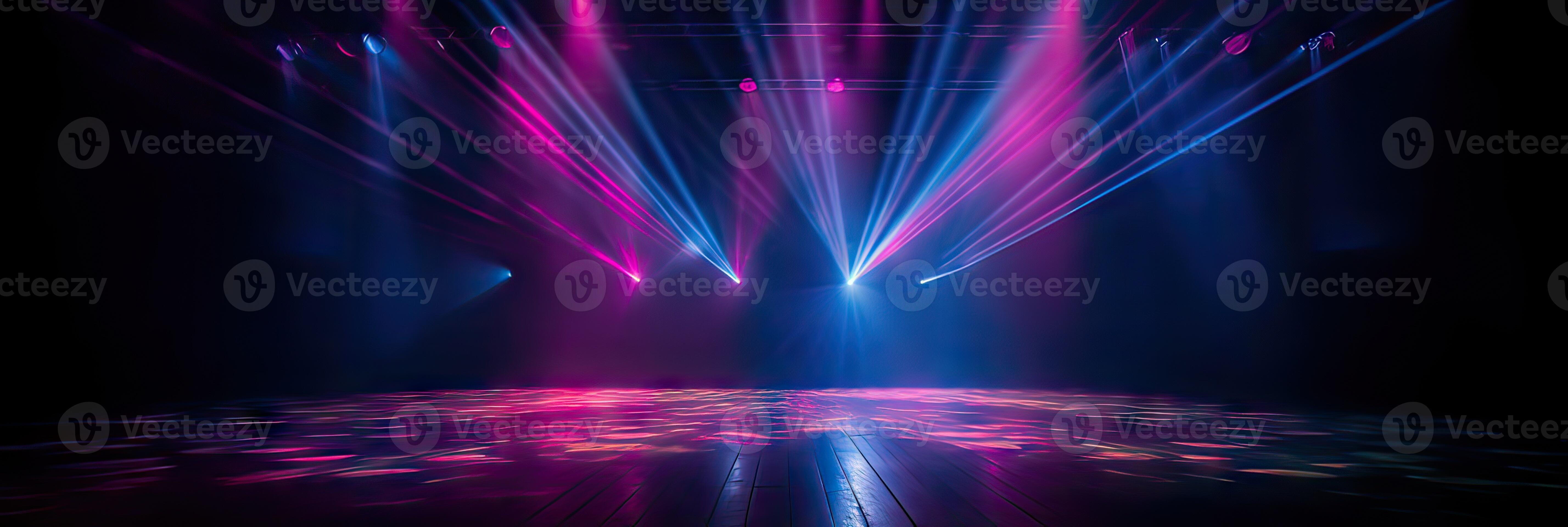 Bright stage lights top