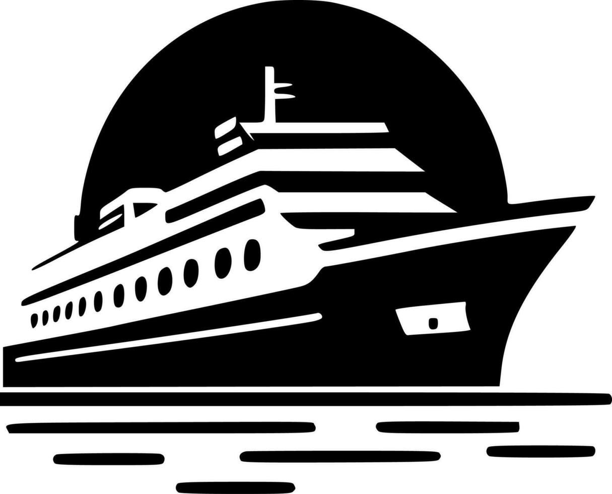 crucero - minimalista y plano logo - vector ilustración