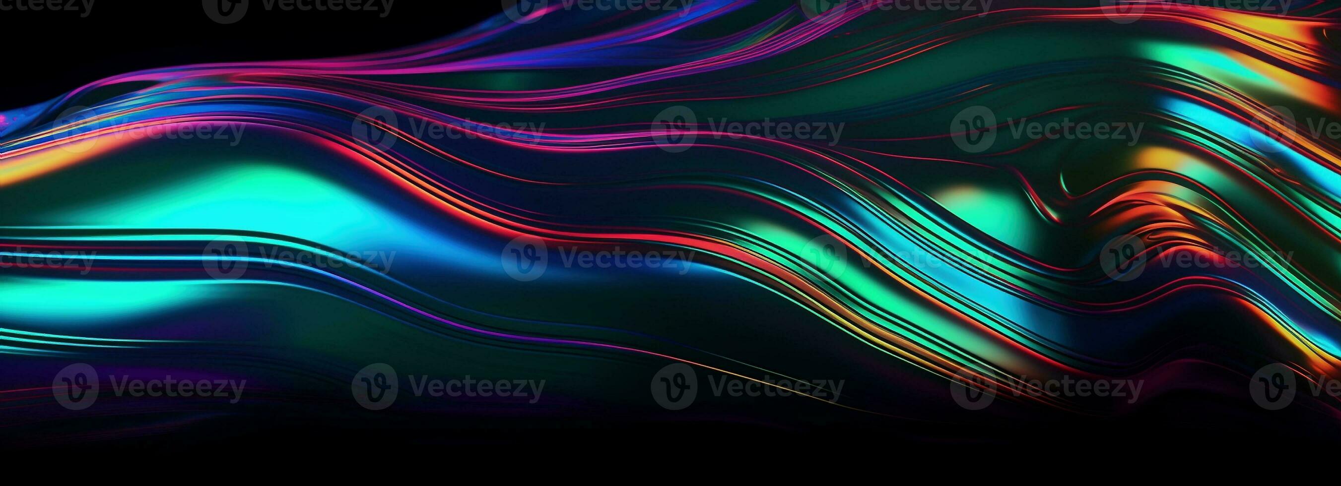 3d render  abstract background. Wavy metallic texture banner, Ultraviolet wallpaper, fluid ripples, liquid metal surface, esoteric aura spectrum in bright photo