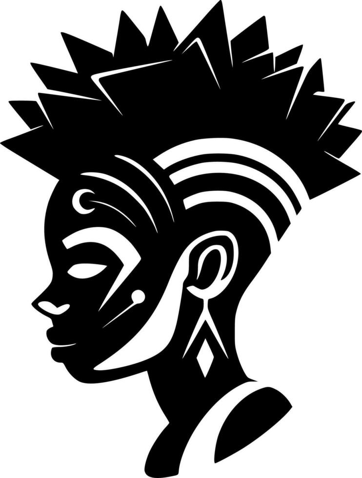 African, Minimalist and Simple Silhouette - Vector illustration