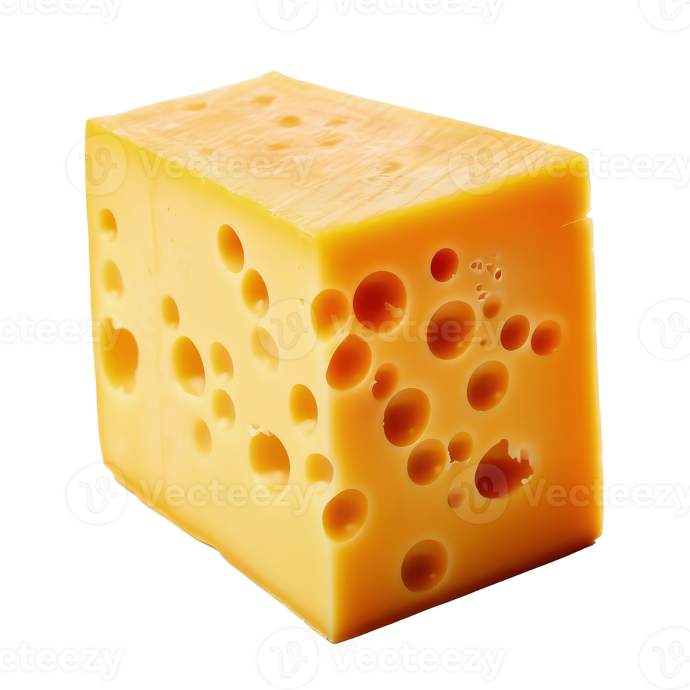 Delicious piece of cheese, isolated Illustration png