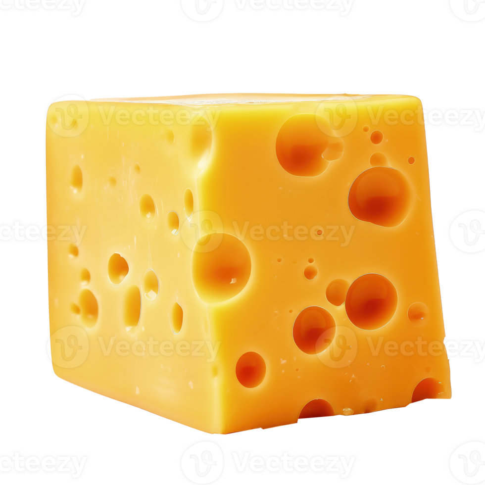 Delicious piece of cheese, isolated Illustration png
