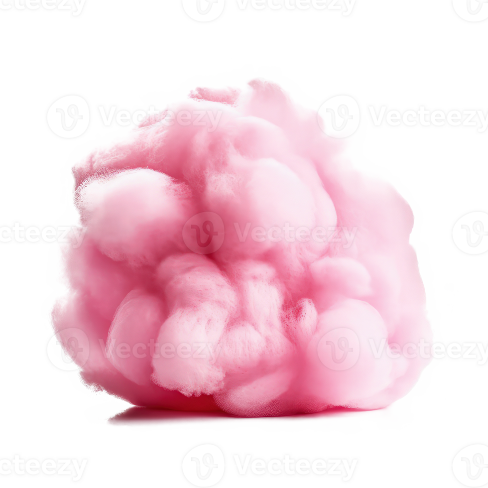 Pink cotton candy isolated. Illustration png