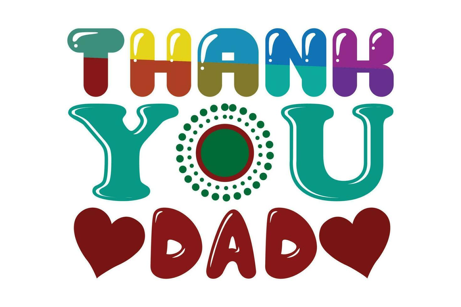 thank you dad vector