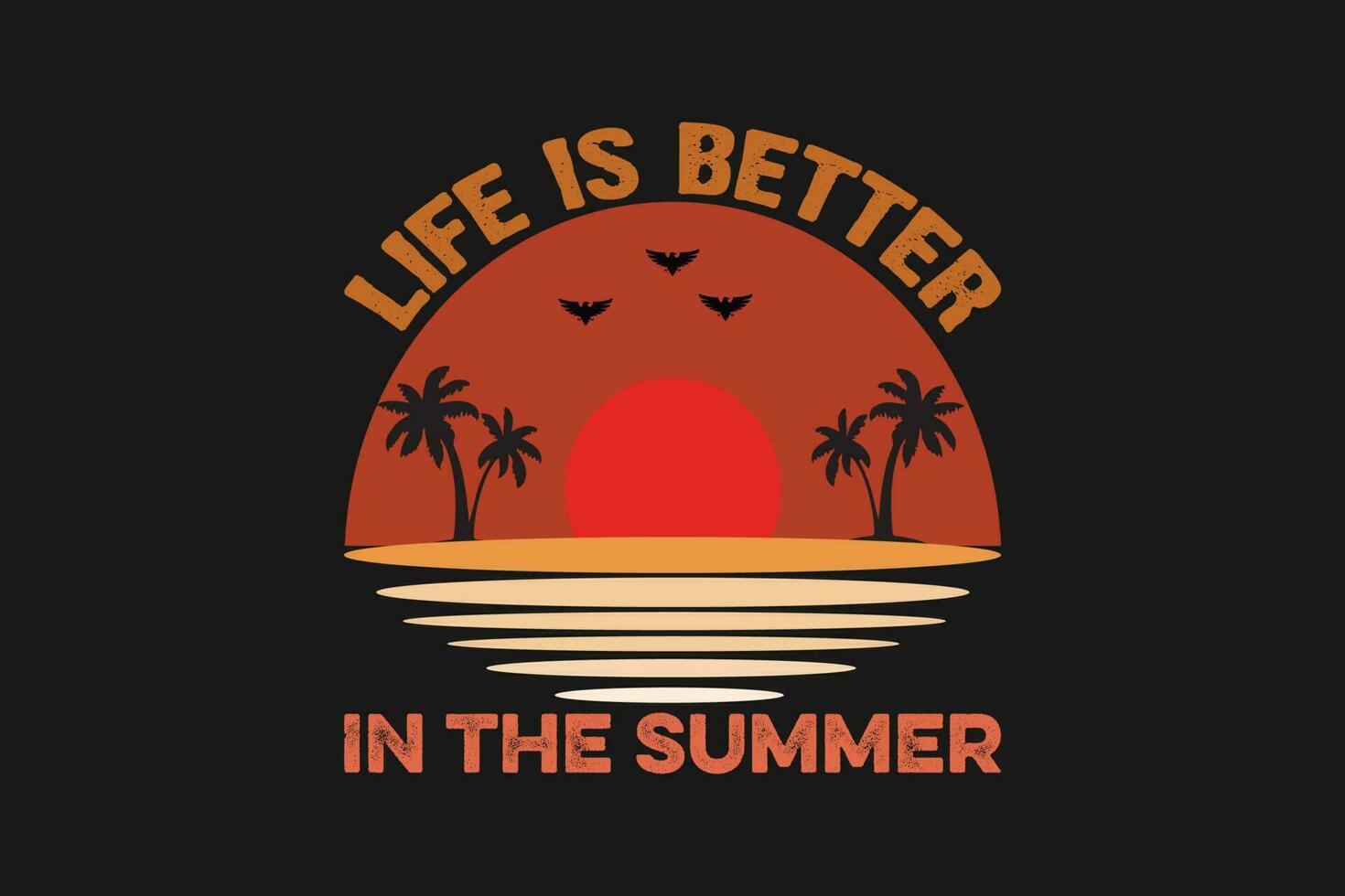 life is better in the summer vector