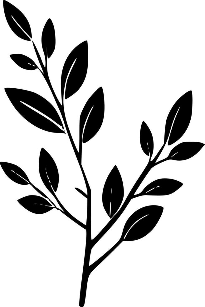 Branch - Minimalist and Flat Logo - Vector illustration