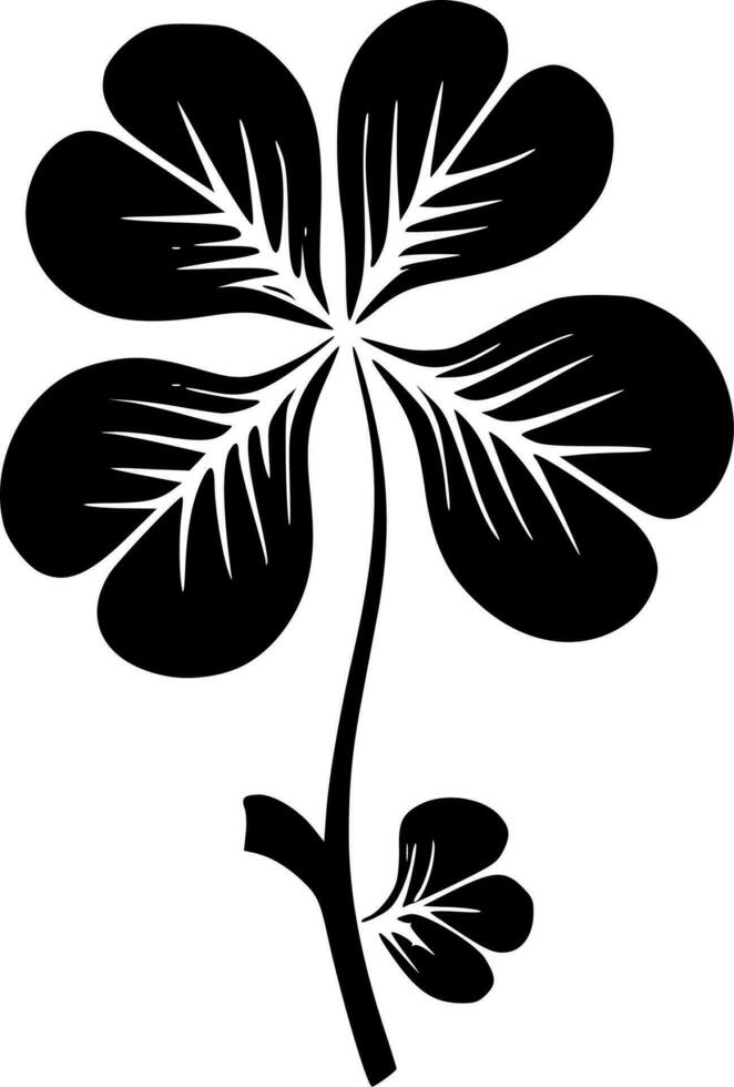 Shamrocks, Minimalist and Simple Silhouette - Vector illustration