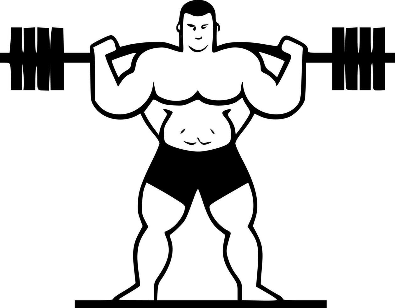 Gym - Minimalist and Flat Logo - Vector illustration