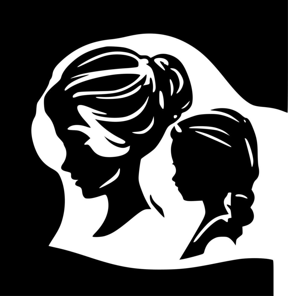Mother - Minimalist and Flat Logo - Vector illustration